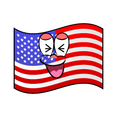 Laughing American Flag