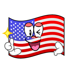 Thumbs up American Flag