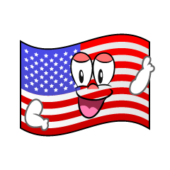Bandera Americana Posando