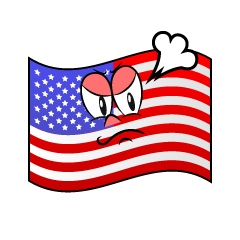 Bandera Americana Enojada