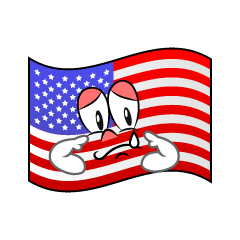 Bandera Americana Triste