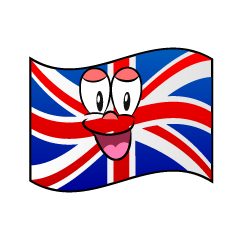 Bandera Británica Sonriente