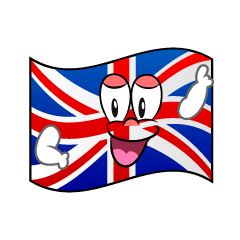 Bandera Británica Posando