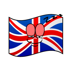 Bandera Británica Durmiendo