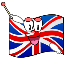 Bandera Británica Hablando