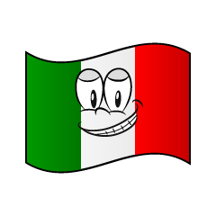 Bandera Italiana Sonriente