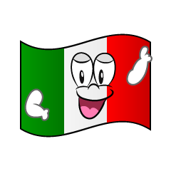 Bandera Italiana Posando