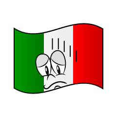 Bandera Italiana Deprimida