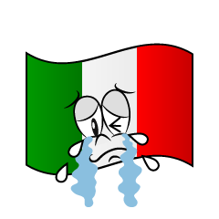 Bandera Italiana Llorando