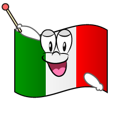 Bandera Italiana Hablando