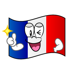 Bandera Francesa Pulgar Arriba