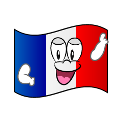 Posing French Flag