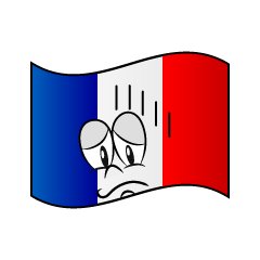 Bandera Francesa Deprimida