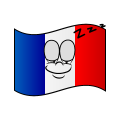 Bandera Francesa Durmiendo