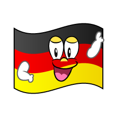 Posing German Flag