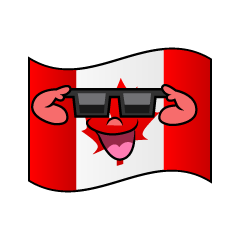 Bandera Canadiense Genial