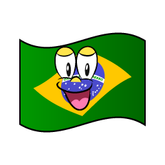 Smiling Brazilian Flag