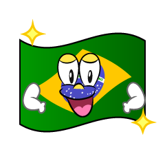 Glitter Brazilian Flag