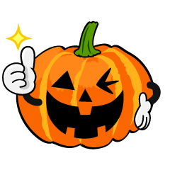 Thumbs up Halloween Pumpkin