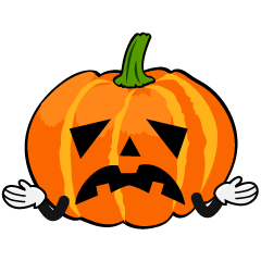 Troubled Halloween Pumpkin