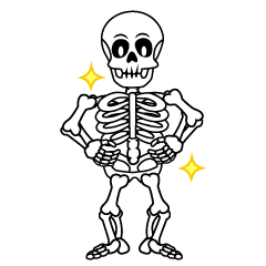 Glitter Skeleton