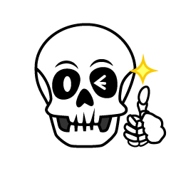 Thumbs up Skull