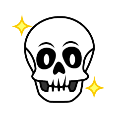 Glitter Skull