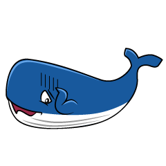 Smiling Blue Whale