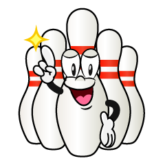 Posing Bowling Pin