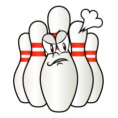 Angry Bowling Pin