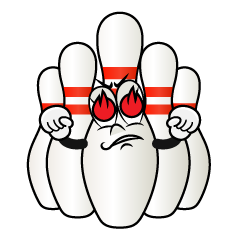 Enthusiasm Bowling Pin