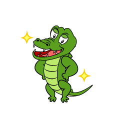 Glitter Crocodile