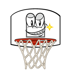 Grinning Basketball Goal