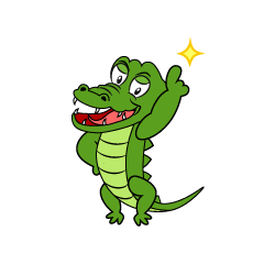 Posing Crocodile