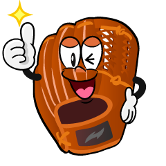 Thumbs up Baseball Glove