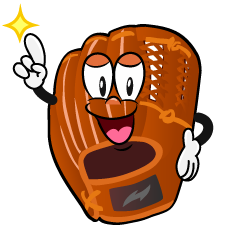 Posing Baseball Glove