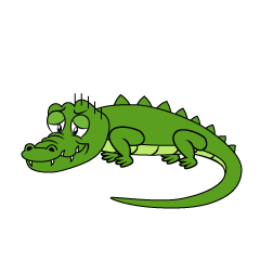 Posing Crocodile