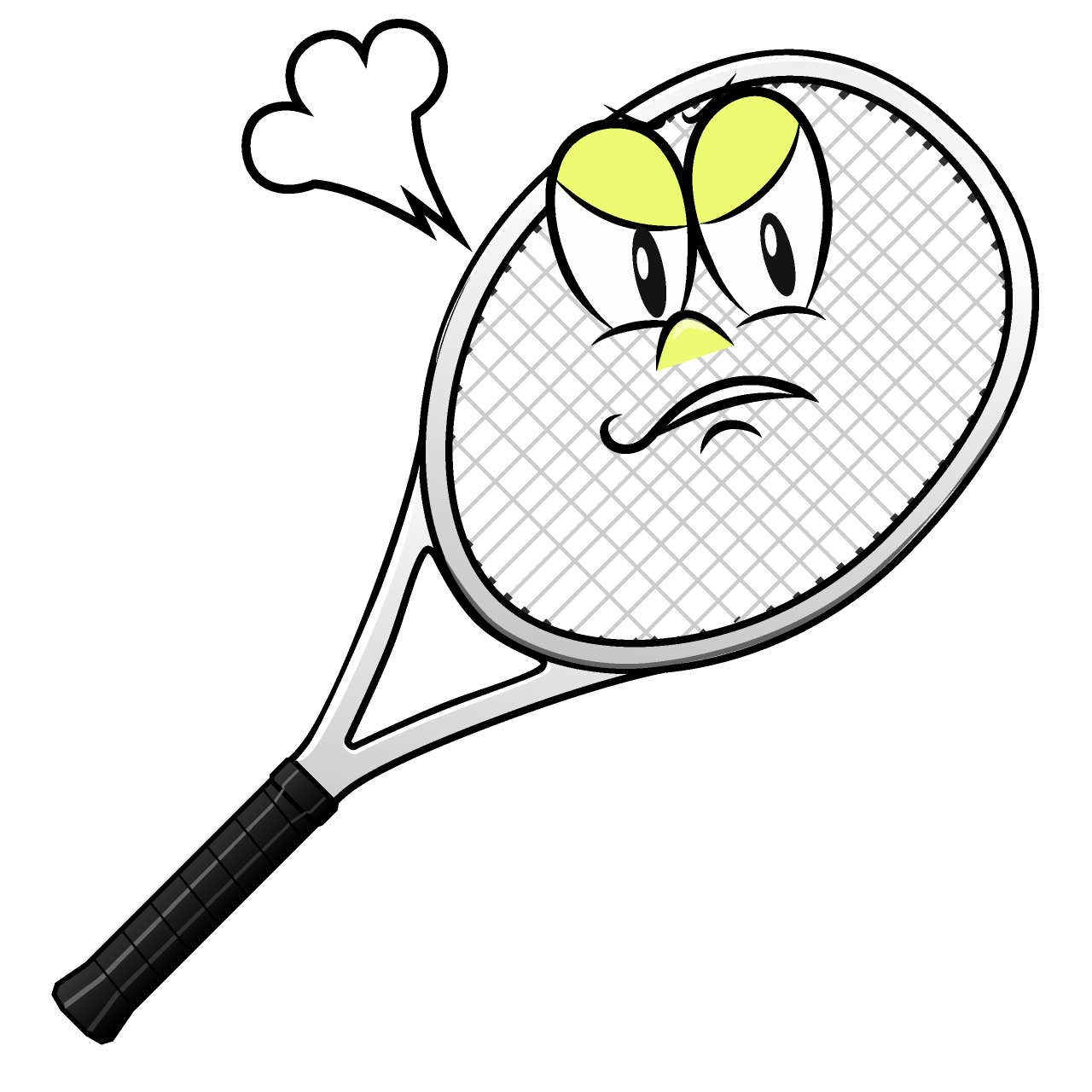 Angry Tennis Racket