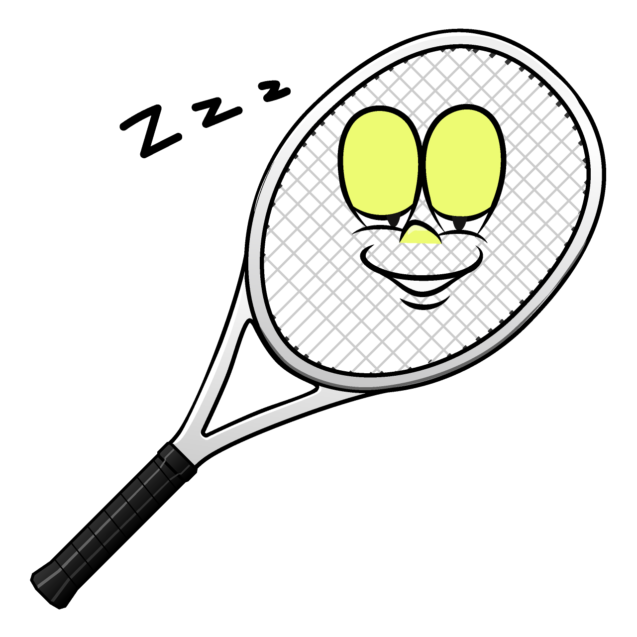 Sleeping Tennis Racket