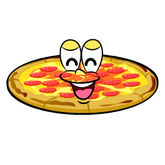 Smiling Pepperoni Pizza