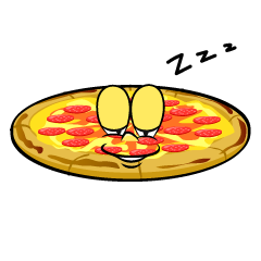 Sleeping Pepperoni Pizza