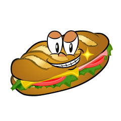 Grinning Baguette Sandwich