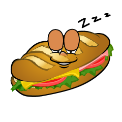 Sleeping Baguette Sandwich