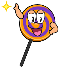 Posing Halloween Lollipop