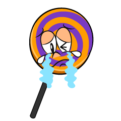 Crying Halloween Lollipop