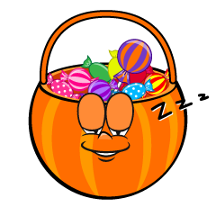 Sleeping Halloween Candy