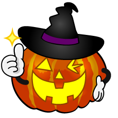 Thumbs up Witch Pumpkin