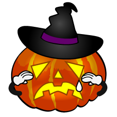 Sad Witch Pumpkin