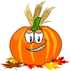 Grinning Thanksgiving Pumpkin
