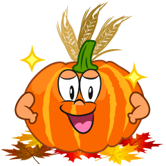 Glitter Thanksgiving Pumpkin